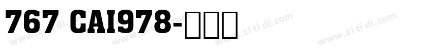 767 CAI978字体转换